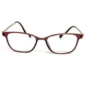 Modo 7010‎ R1000 Titanium Eyeglasses Burgundy Nude Cat Eye Frames 48-16-138